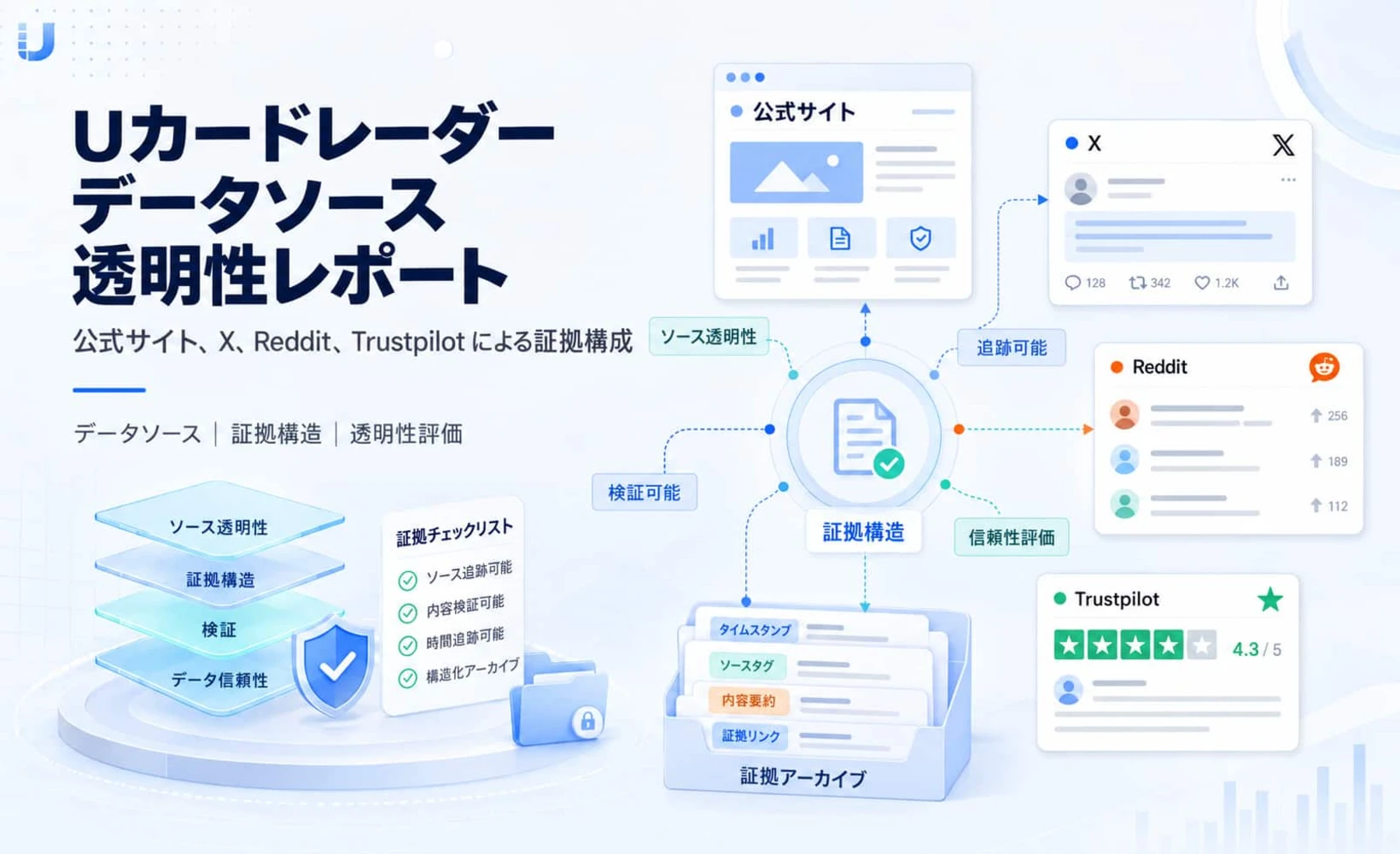 UCard Radarデータソース透明性レポートのカバー画像