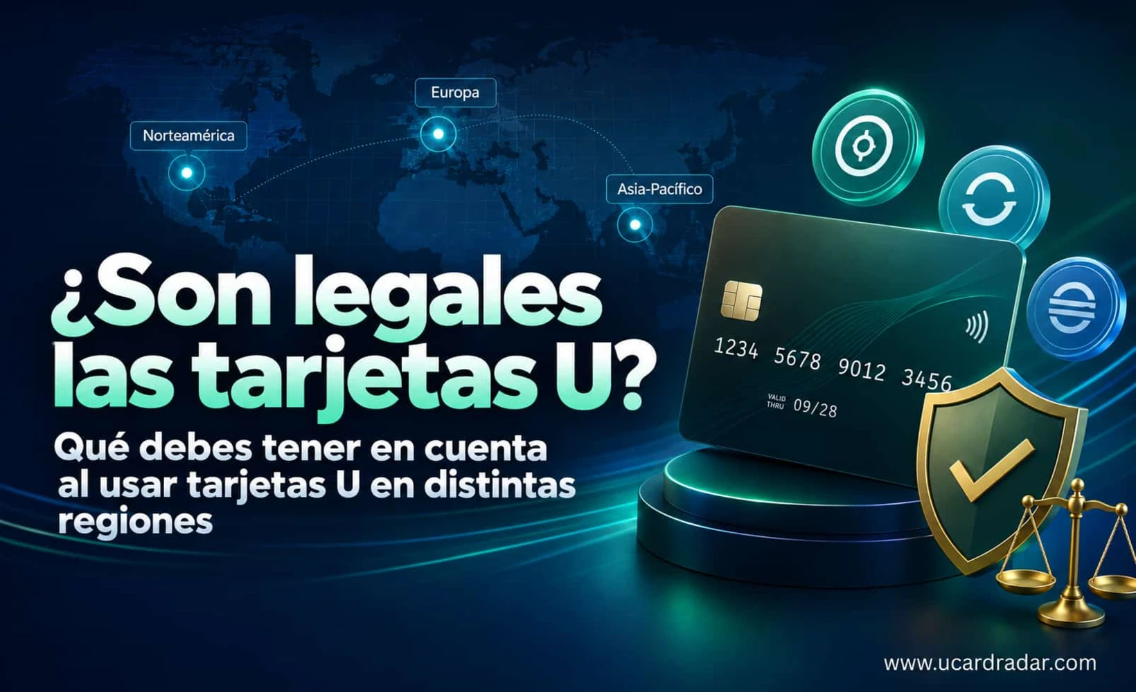 Ilustración de las diferencias regionales en la legalidad de las tarjetas U