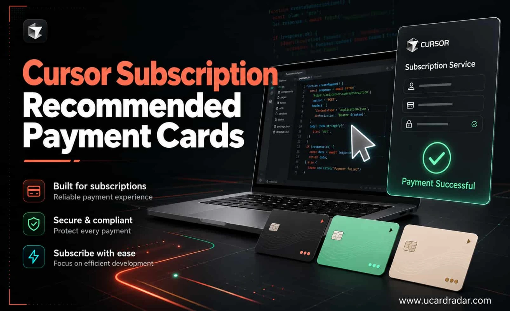 Recommended Payment Cards for Cursor Subscriptions: A Guide to Choosing Bank Cards and U Cards