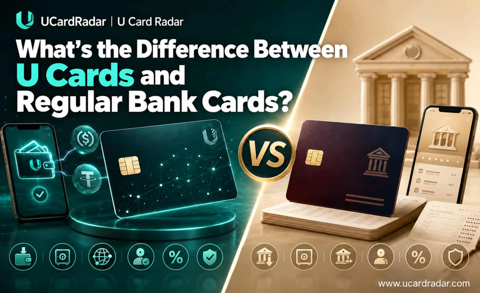 Comparison of U Cards and Regular Bank Cards