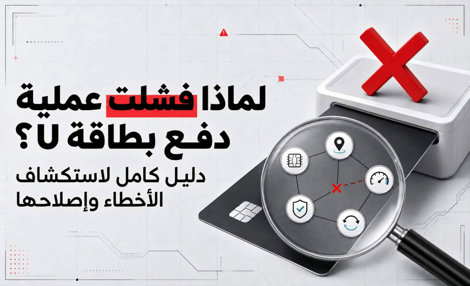 صورة غلاف دليل فحص فشل الدفع ببطاقة U