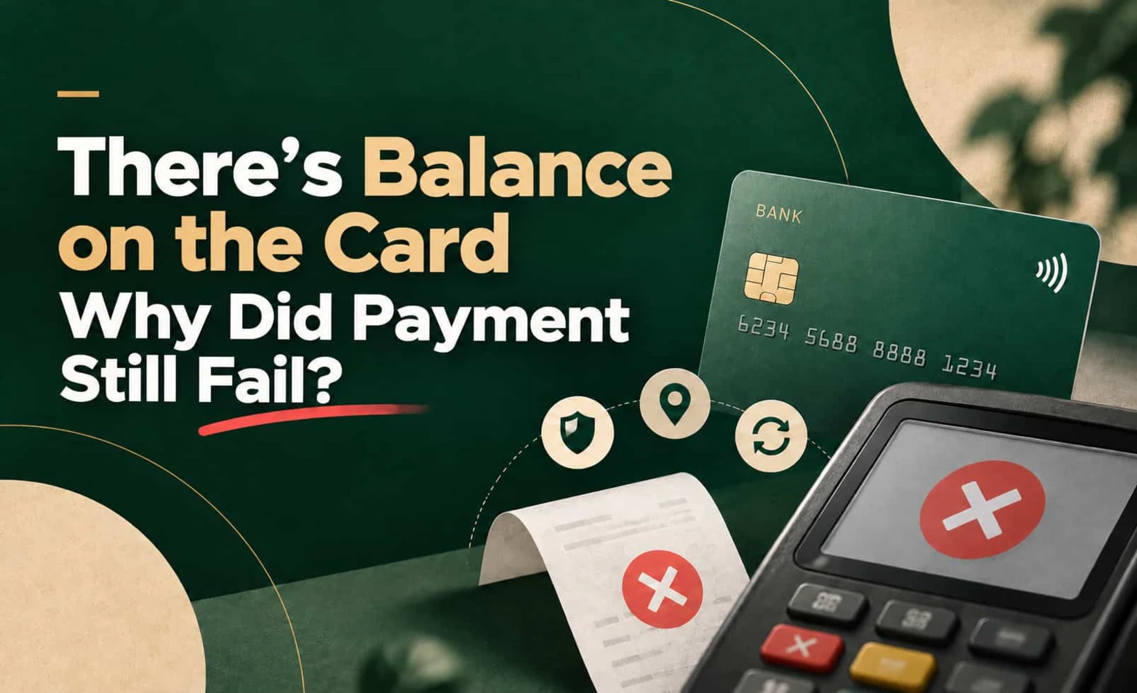 Illustration for troubleshooting failed U-card payments