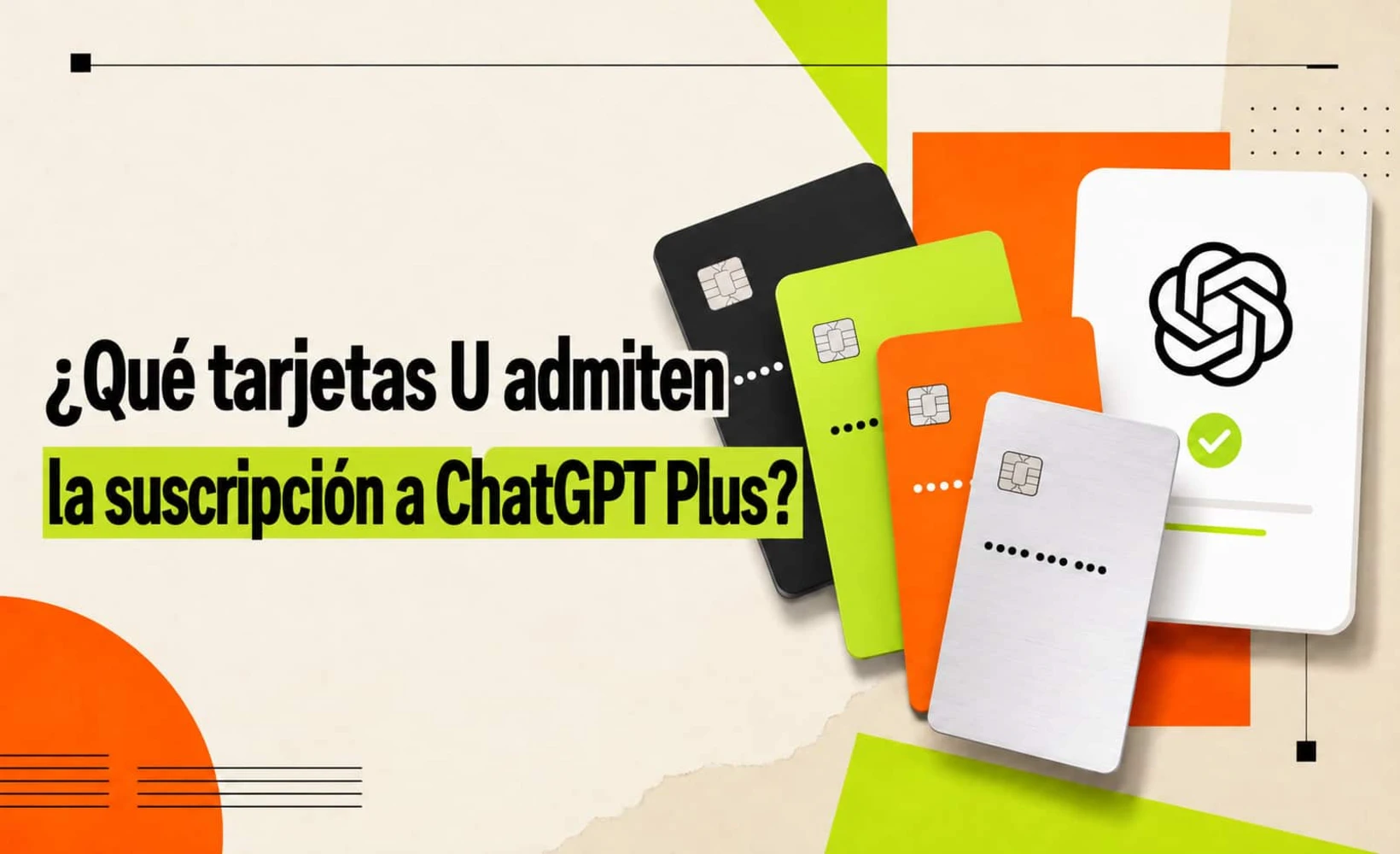 Ilustración sobre la compatibilidad de tarjetas U con suscripciones de ChatGPT Plus