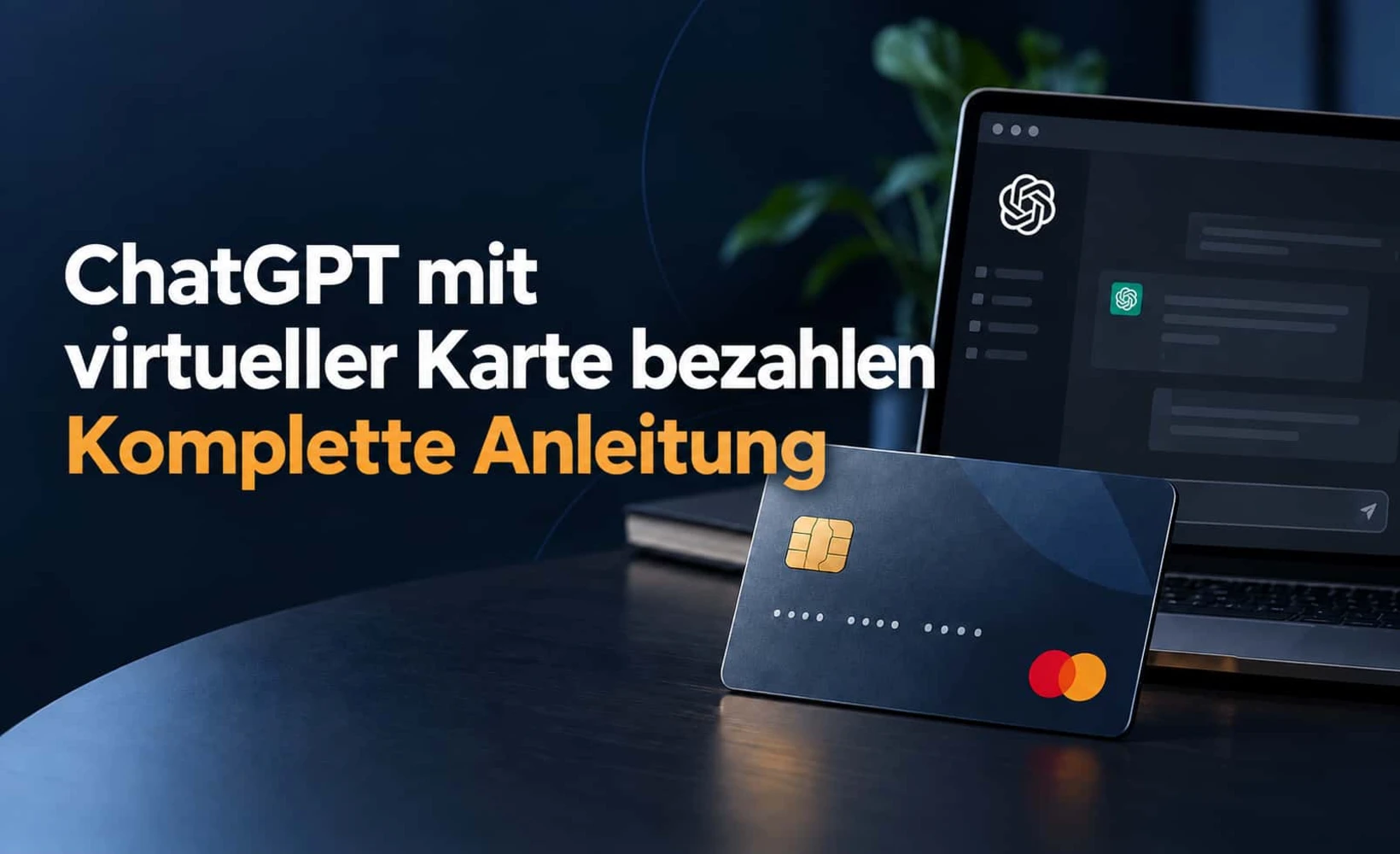 Titelbild für den Leitfaden zur Bezahlung von ChatGPT mit einer virtuellen Karte