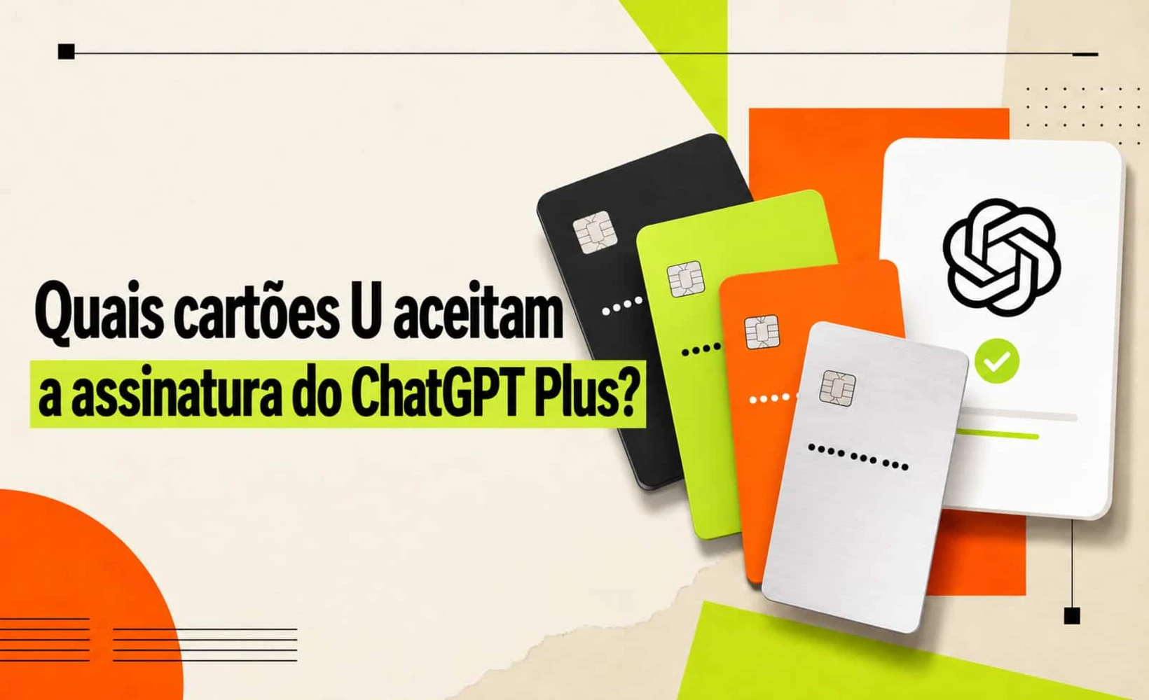 Ilustração sobre a compatibilidade de cartões U com assinaturas do ChatGPT Plus