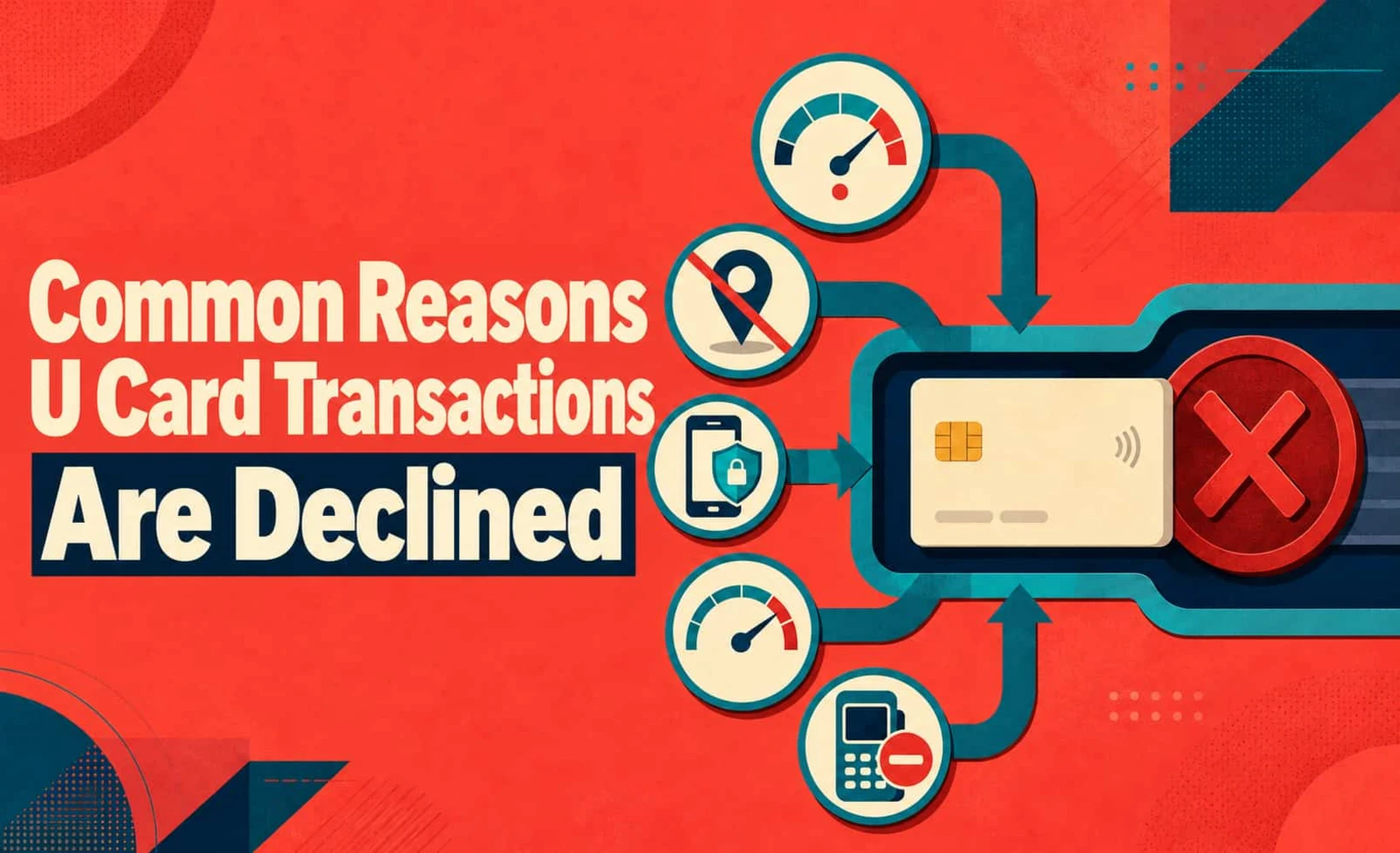 Illustration of common reasons U-Card transactions are declined