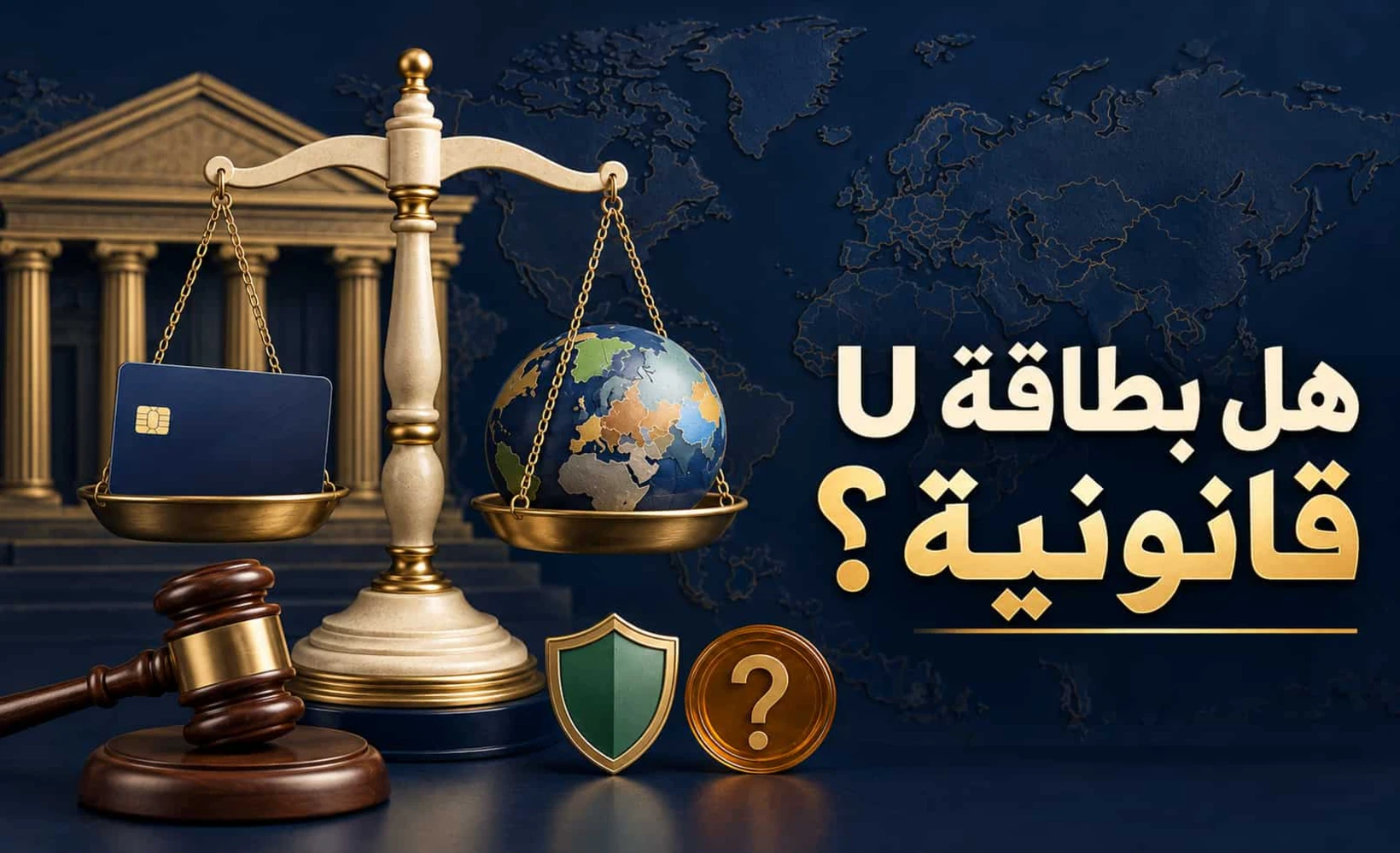 رسم مفاهيمي يوضح قانونية بطاقات U