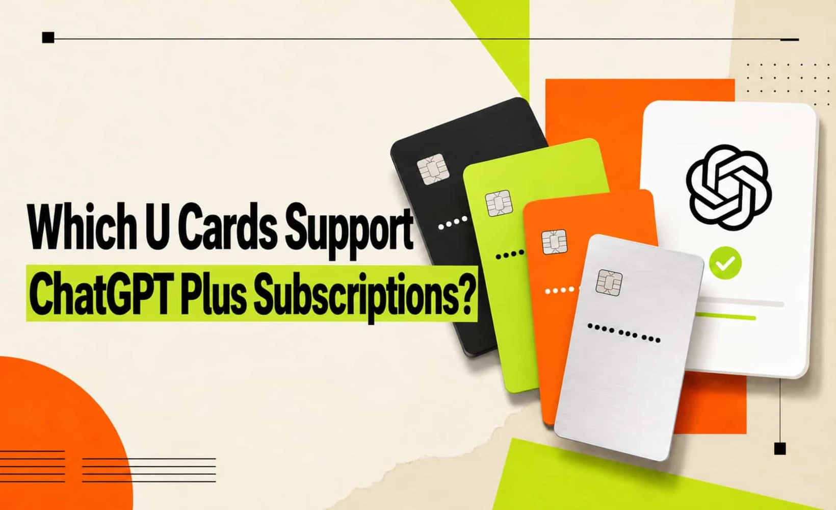 Illustration of U card support for ChatGPT Plus subscriptions