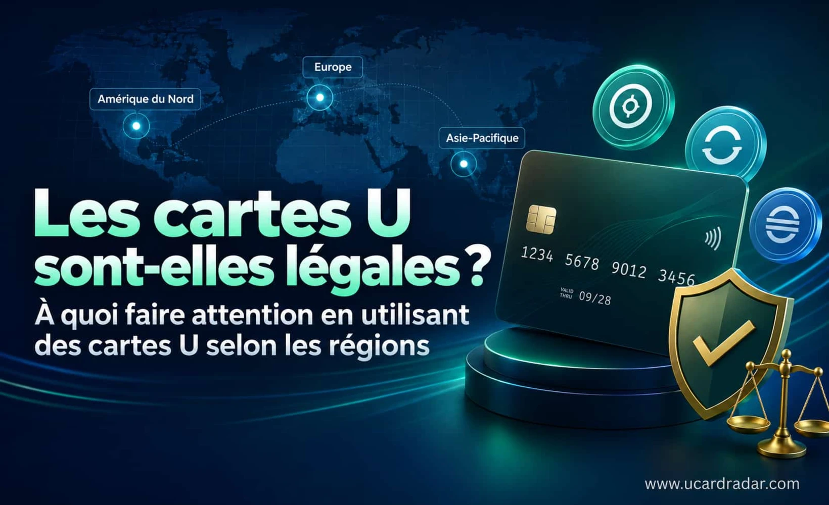 Illustration des différences régionales dans la légalité des cartes U