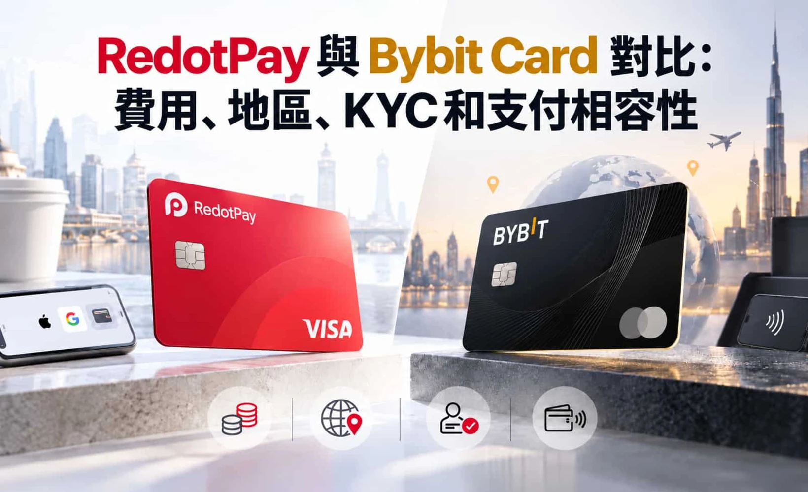 RedotPay 與 Bybit Card 對比圖