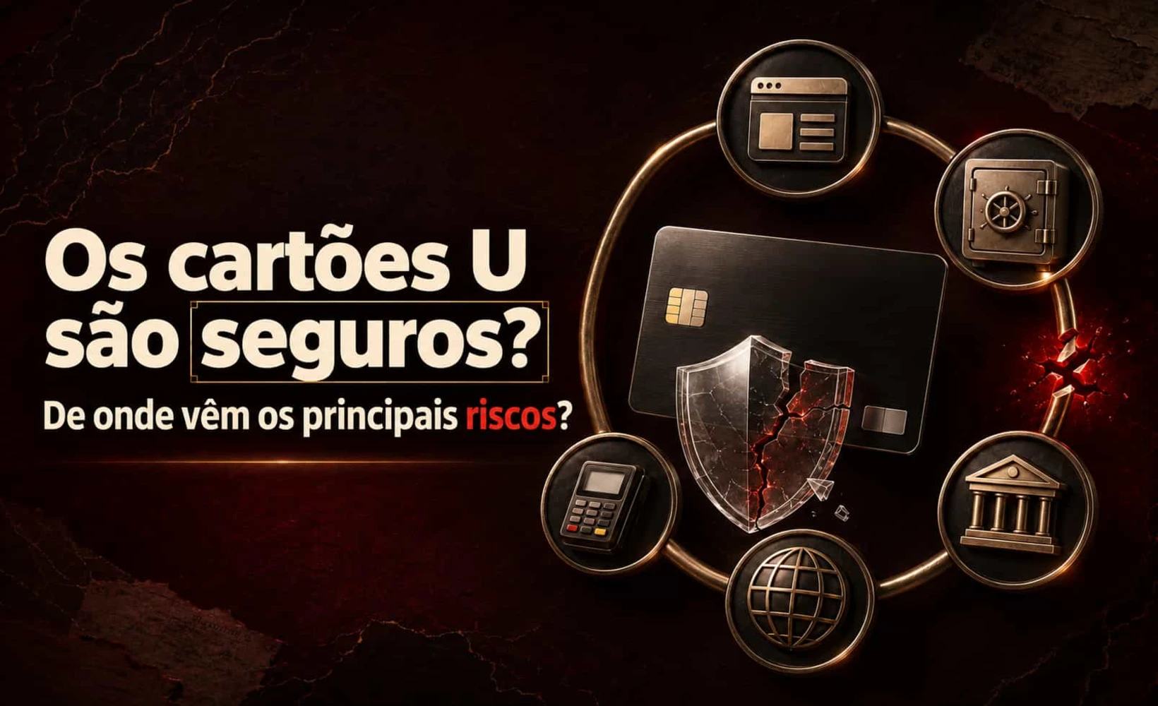 Ilustração da análise de riscos de segurança do cartão U