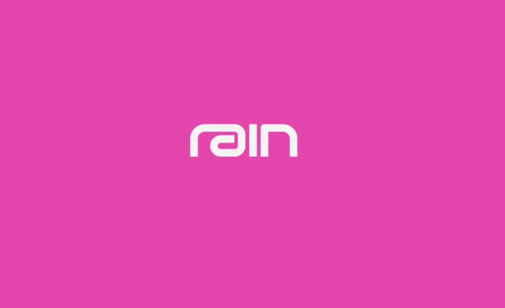 Rain のロゴとステーブルコイン・カードのコンセプト図