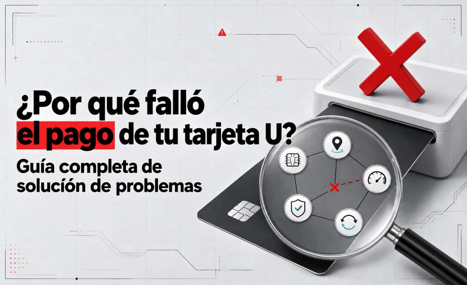 Imagen de portada de la guía de diagnóstico de fallos de pago con tarjeta U