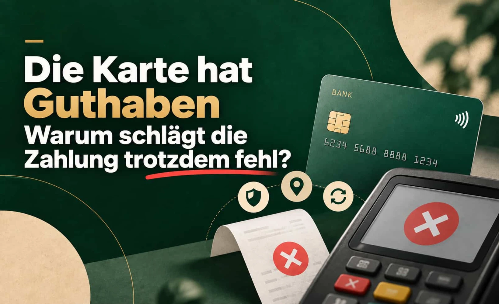 Schaubild zur Fehlersuche bei gescheiterten U-Kartenzahlungen