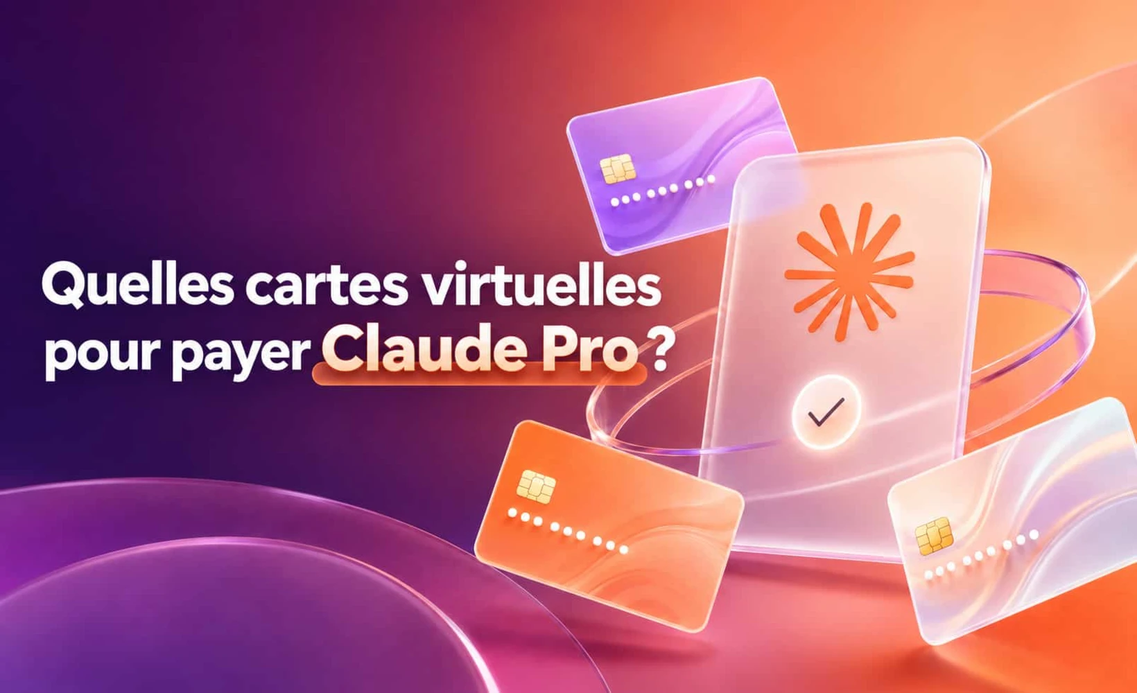 Image de couverture du guide de paiement de Claude Pro avec une carte virtuelle