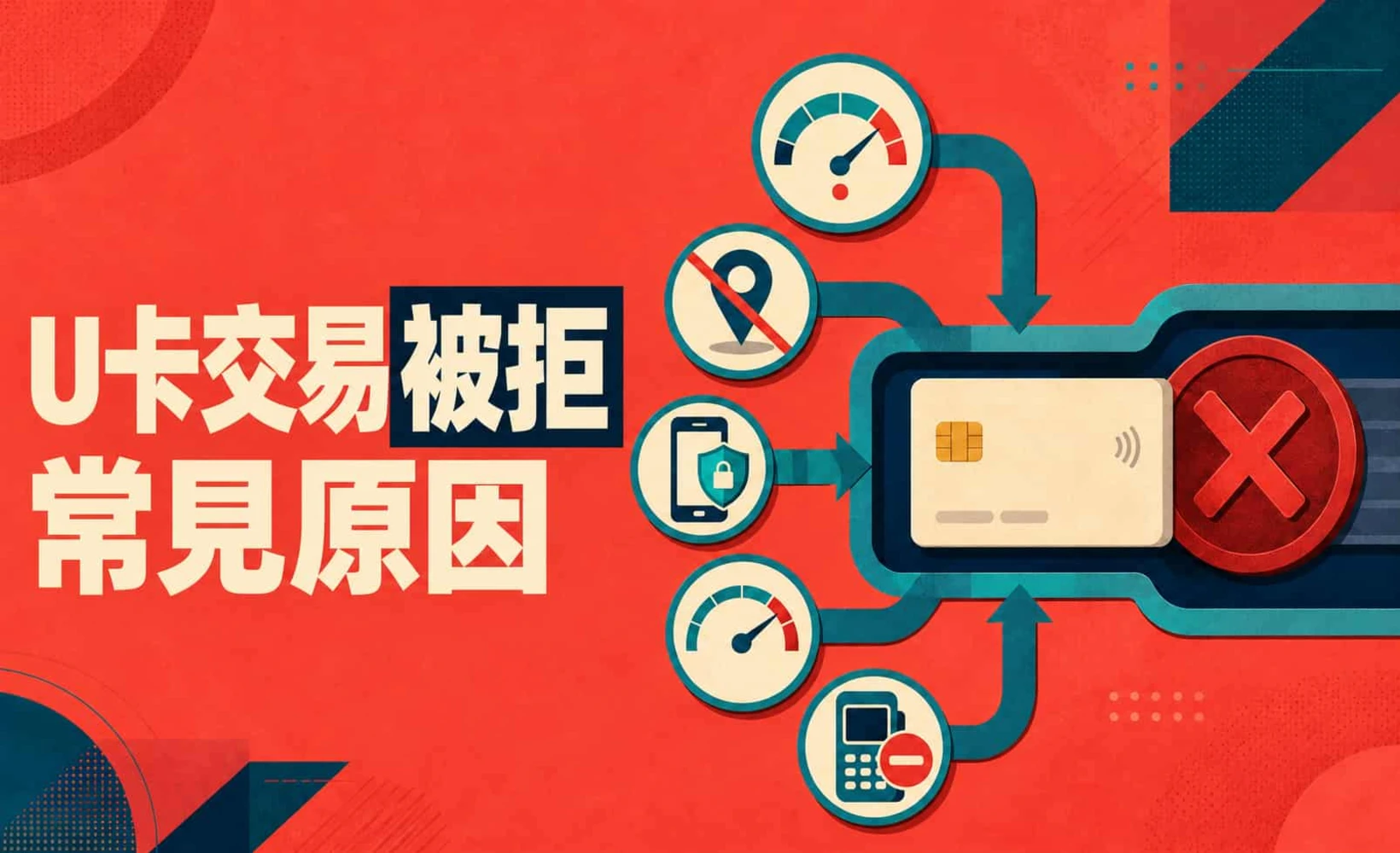 U卡交易被拒的常見原因示意圖