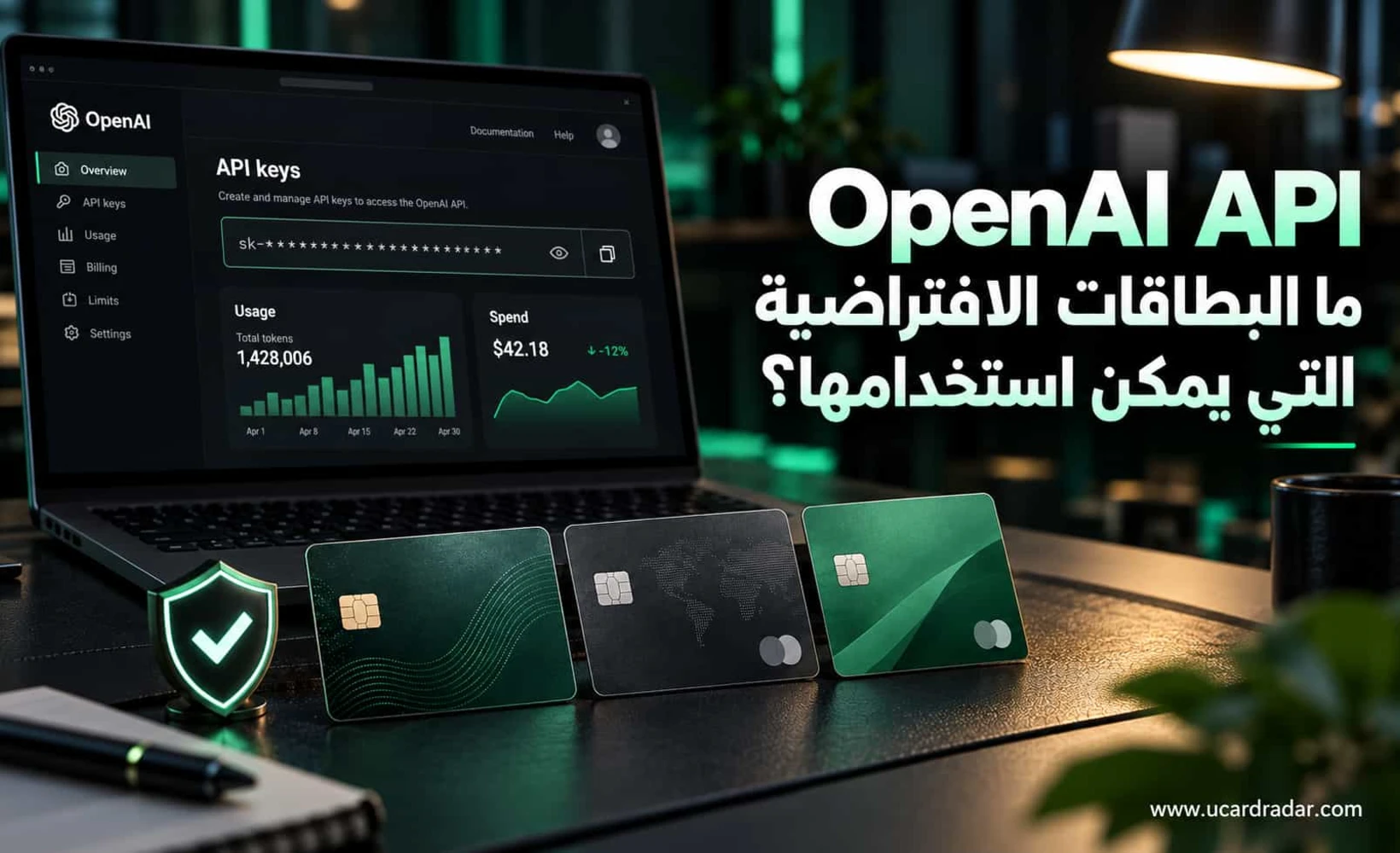 صورة غلاف دليل الدفع لـ OpenAI API بالبطاقات الافتراضية