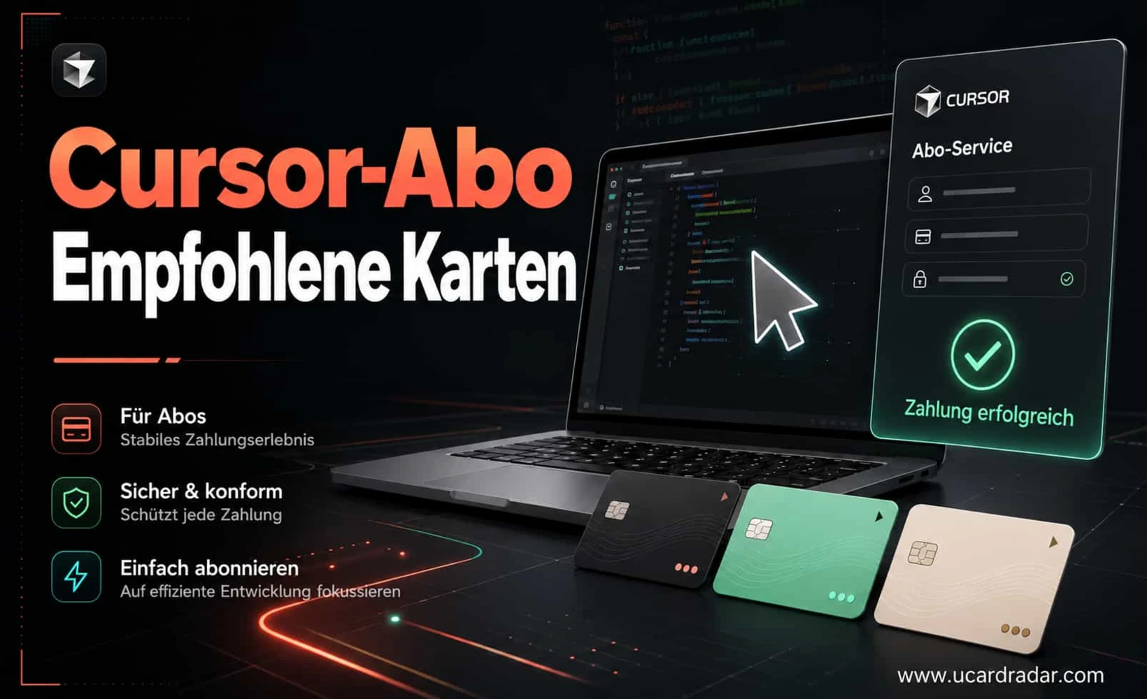 Empfohlene Zahlungskarten für Cursor: Leitfaden zur Auswahl von Bankkarten und U-Karten