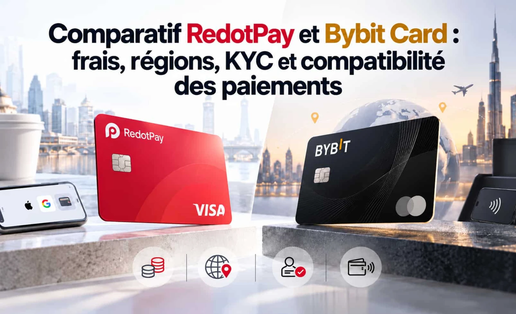 Graphique comparatif RedotPay et Bybit Card