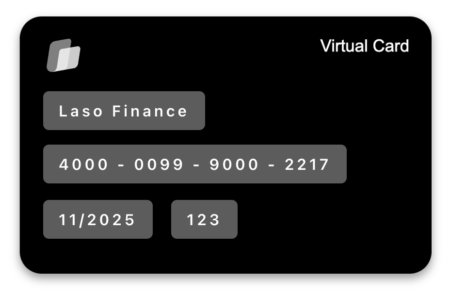Laso Finance International Card logo