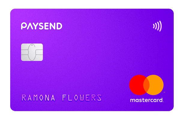 Physical Paysend Mastercard logo